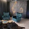 Кам'яний шпон Black Slate Gold 122x61x0,2 см