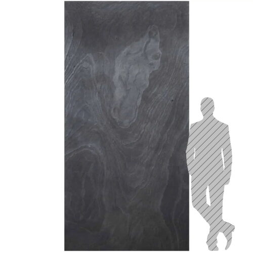 Кам'яний шпон Black Slate 122x305x0,2 см