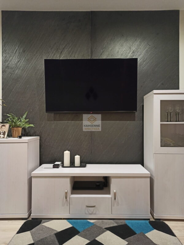 Кам'яний шпон Line Black 122x305x0,2 см