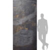 Кам'яний шпон Black Slate Gold 122x280x0,2 см