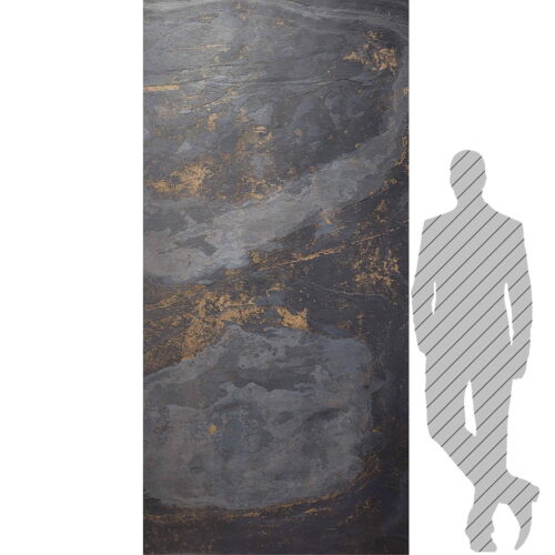 Кам'яний шпон Black Slate Gold 122x280x0,2 см