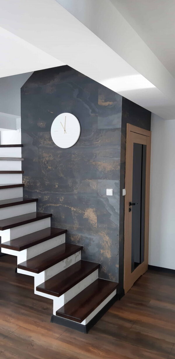 Кам'яний шпон Black Slate Gold 122x61x0,2 см