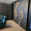 Кам'яний шпон Black Slate Gold 122x244x0,2 см