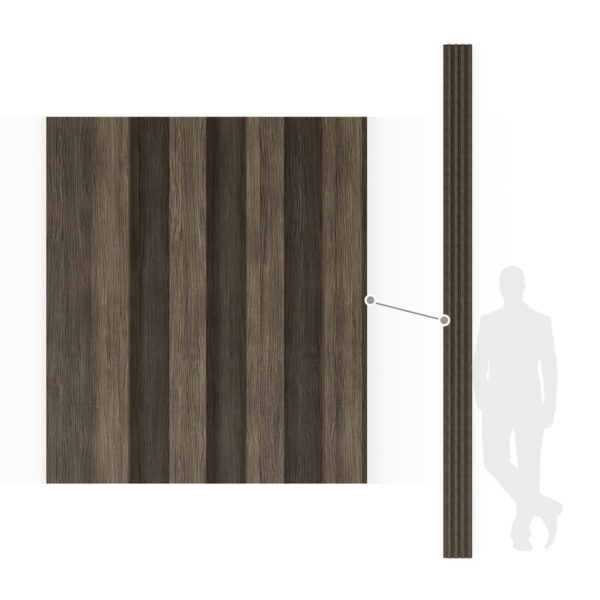 Ламелі Dark Wood 300x15,3x2,4 см