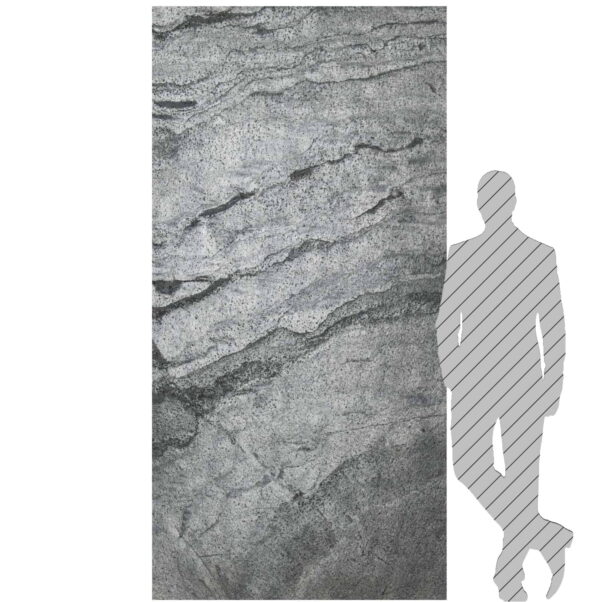 Кам'яний шпон Silver Grey 244x122x0,2 см Прозорий