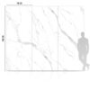 SPC Вуглецева плита Carrara Полірована 280x112x0,5 см
