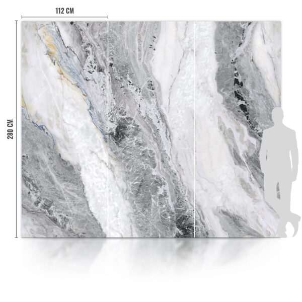 SPC Вуглецева плита Sea Foam Полірована 280x112x0,5 см