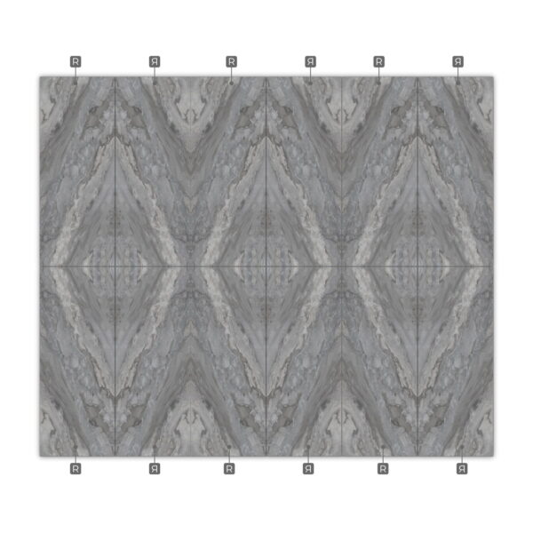 10123 Płyta Węglowa WPC Grey Stone 280x112 cm Mirror 2 szt.