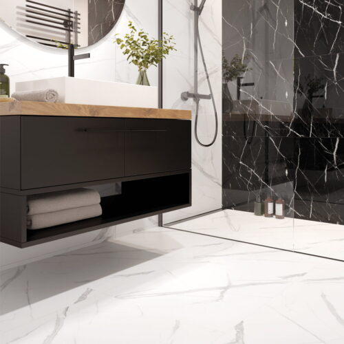 Panel podłogowy SPC Marble White 60x60 cm