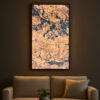 Obraz z Forniru Kamiennego Burning Forest 120x60 cm