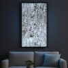 Obraz z Forniru Kamiennego Silver Grey 120x60 cm